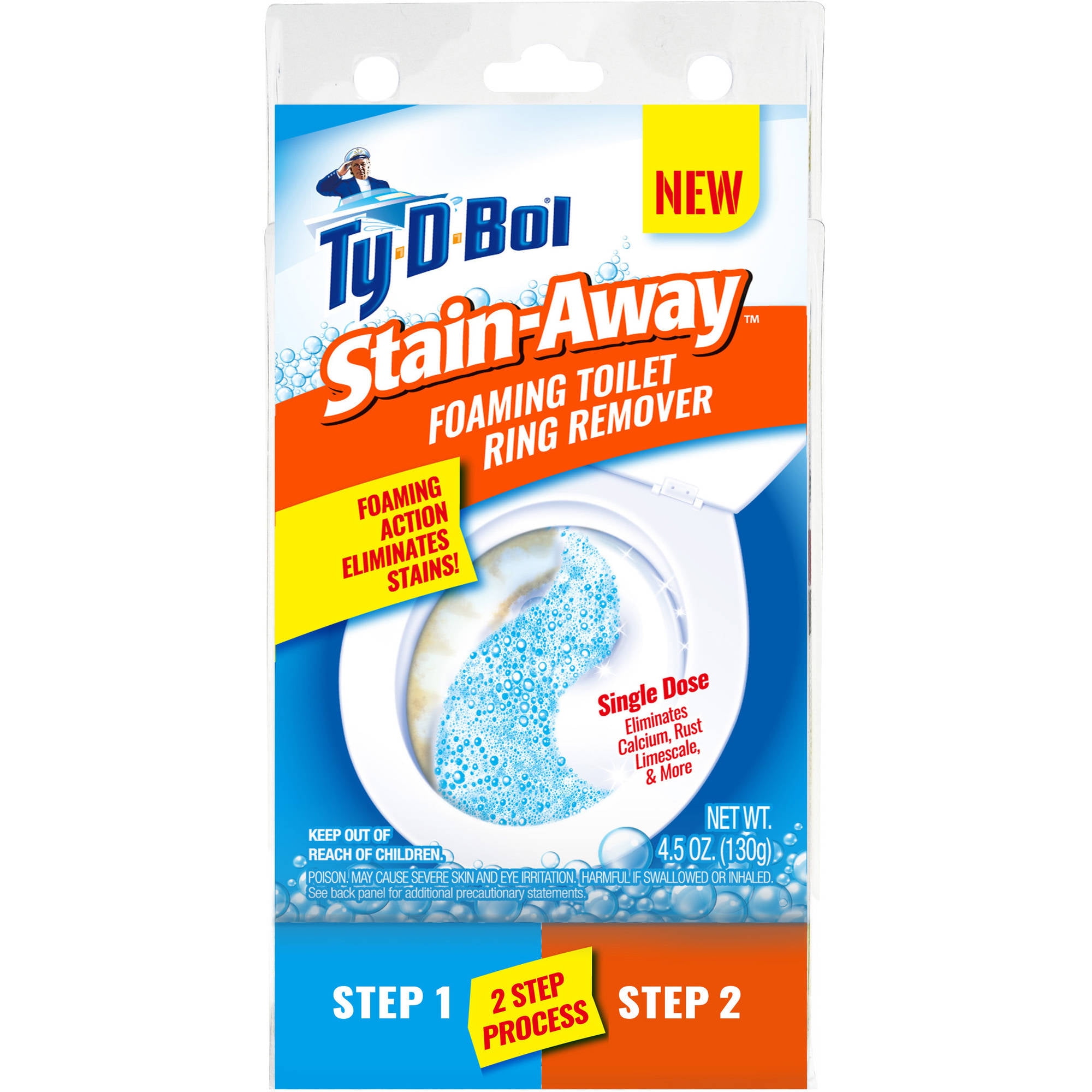 TyDBol StainAway Foaming Toilet Ring Preventer 2Step Toilet Bowl