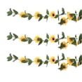 thumbnail image 4 of Enredaderas de girasol artificiales, enredaderas de girasol artificiales Guirnalda de girasol de 200 cm Enredadera de girasol colgante Rendimiento de primer nivel, 4 of 8