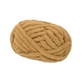 thumbnail image 2 of Tnarru Chunky Wool Yarn Jumbo Yarn Washable Hand Knitting DIY Weight Yarn Bulky Yarn for Tapestry Bed Fence Throw Rug Making Light Brown, 2 of 8