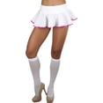 thumbnail image 4 of ToBeInStyle Women's Striped Wavy Skirt - White/Hot Pink, 4 of 6