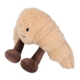 thumbnail image 2 of Juguete de peluche de comida para niños, suave, de algodón PP, divertido y lindo pan relleno, almohada, regalo de cumpleaños, decoración del hogar, croissant, 2 of 14