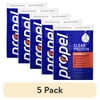 (5 pack) Propel Clear Protein, 20g Protein, Zero Sugar, Watermelon, Powdered Clear Protein Drink Mix, 0.98 oz