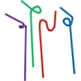 Comfy Package Disposable Flexible Straws Drinking Plastic Bendy Straws