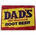 thumbnail image 1 of Vintage Metal Sign Dads Root Beer Soda Cola Rustic Retro Beverage Aluminum Sign for Bathroom Kitchen Home Bar Cafe Garage Man Cave 12x8inch, 1 of 4