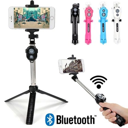 TureClos Portable Bluetooth Shutter Selfie Stick Tripod Monopod Remote Control Stand Holder