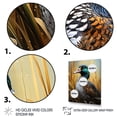 thumbnail image 3 of Designart "Dappled Drake at the Pond II" Animals Framed Wall Art - Traditional Blue Duck Entryway Framed Wall Art, 3 of 6