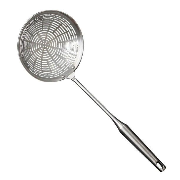 Colador araña, cucharón colador con agujero, mango largo, malla, agarre cómodo, cocina 16cm