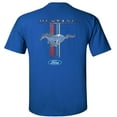 thumbnail image 3 of Fair Game Mustang Pony Stripe Ford T-Shirt-Royal-Blue-L, 3 of 6
