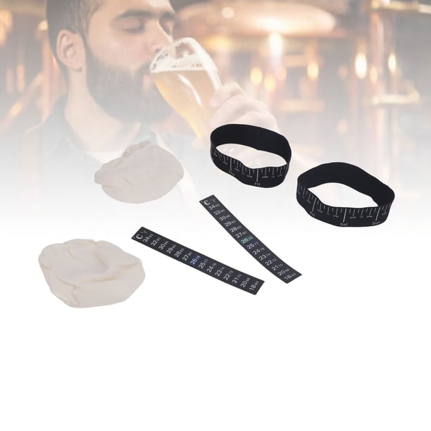 Tira De Temperatura De Masa Madre, Control De Temperatura De Fermentación, Cubierta De Tarro De Masa Madre, Higiene, Transpirable, Juego De 2, Fácil De Usar Para Tarros De 3 A 4