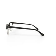 True Religion Mens T008 Browline Prescription Eyeglasses with Case, Black