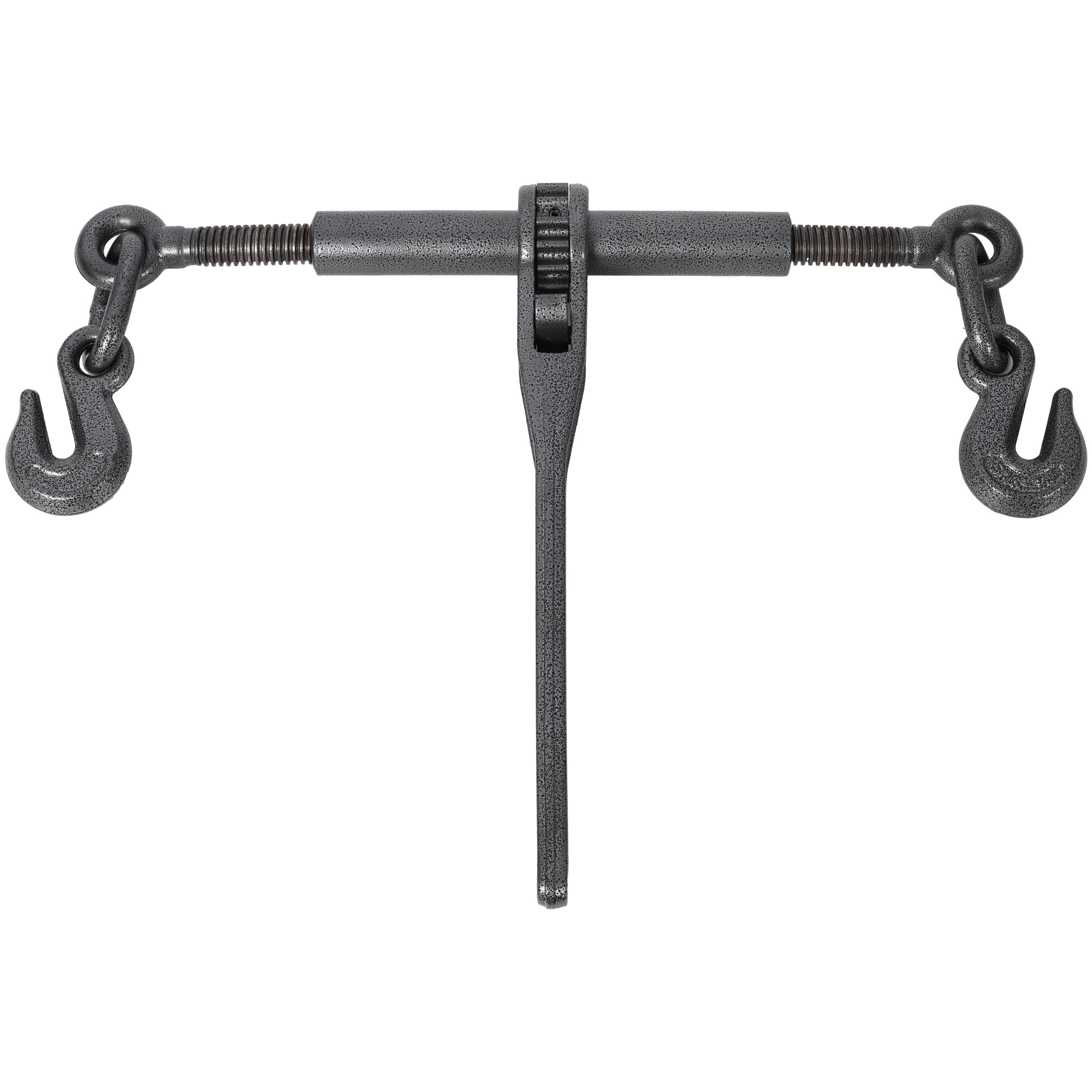 , Heavy duty 3/8" - 1/2" Ratchet Binders, 9200lbs Working Load breaking, G70 Hooks Adjustable Length, 4-Pack, Black Hammertone color, Black ,Steel ,