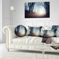 thumbnail image 3 of Designart Magical Trees in Mysterious Forest - Modern Forest Throw Pillow - 12x20, 3 of 5