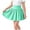 Gskirt135-Green, variant on Girls Butterfly Skirts Athletic Flowy Summer Skorts Teen Cheer Dance Skirt Tween Clothes,Sizes 9-10 Years