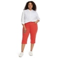 thumbnail image 5 of Gloria Vanderbilt Swan Series Women's Plus Amanda 5 Pocket Capri with Slit, Sizes 16W-24W, 5 of 5