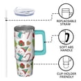 thumbnail image 3 of 30 oz Santa Holiday Elk Tumbler with Handle and Straw, Stainless Steel Insulated Cup 30 oz, Leak Proof Christmas Mug, Festive Gift Ideas, 3 of 5