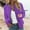 Purple, variant on Women's Lightweight Casual Baseball Jacket Long Sleeve Zip up Outerwear Coat with Pockets Stylish Comfortable Everyday Wear Spring Fall Womens Jacket Tops Vest Coats for Women Womens Casual