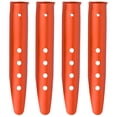 thumbnail image 1 of Miangastore Ground Insertion Tent Stakes Orange 4Pcs 9In U Shape, 1 of 8