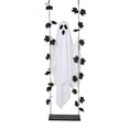 thumbnail image 2 of Halloween Outdoor Hanging Decorations with Remote-Controlled Led Ghost Swing, Scary Halloween Decorations Outdoor for Yard Porch, Spooky Ghost Decor with Black Maple Leaves for, 2 of 8
