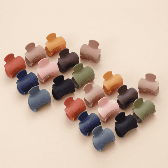 20 Pieces Small Hair Clips, Non-Slip Hair Clips, Mini Matte Hair Clips, Hair Accessories for Women, 10 Colors