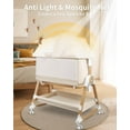 thumbnail image 4 of suihuooo 4 in 1 Baby Bassinet Bedside Sleeper, Height Adjustable, Easy Folding,White, 4 of 8