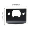 thumbnail image 2 of Miangastore Universal Stainless Lock Strike Plate Black For Room Locks 1Set, 2 of 9