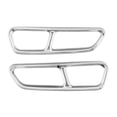 thumbnail image 3 of BFY 2Pcs Car Steel Rear Exhaust Muffler Tail Pipe Cover Silver Decorative Trim For Audi A6 S6 2015 2016 2017 2018, 3 of 8