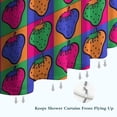 thumbnail image 6 of Colorful Strawberry Plants Fruit Checkered Shower Curtain 84"x72" ,Bathroom Decorative Shower Curtains Set with 12 Hooks,Modern Waterproof Washable Shower Curtain, 6 of 6