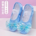 thumbnail image 4 of Girls Soft Sole Ballet Dance Shoes Cute Princess Dance Shoes Children's Chinese Dance Training Special Cat Claw Shoes Pink Blue (blue,39), 4 of 7