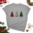 thumbnail image 1 of larppty Christmas Tree Shirt for Women Merry Christmas Printed T-Shirts Short Sleeve Holiday Tee Xmas Gift Tops (Light Gray, S), 1 of 7