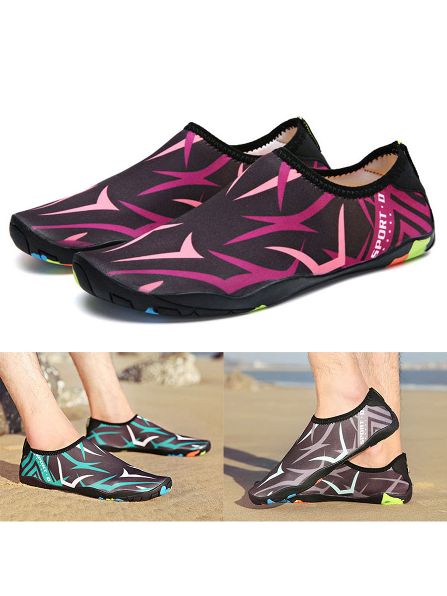 Womens Water Shoes Barefoot Quick Dry for Diving Swim Surf Aqua Sports Pool Beac 