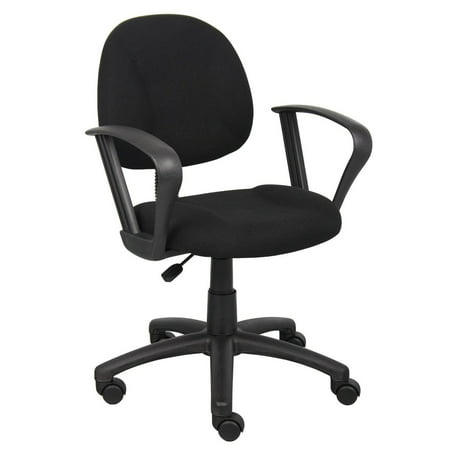 OCC Fabric Deluxe Posture Task Chair Black Computer Desk Chair Office Chair With Loop (Best Chair For Good Posture)