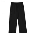thumbnail image 3 of Ixbnca Men's Summer Casual Pants Elastic Waist Beach Pants with Pockets Drawstring Loose Lightweight Pants, 3 of 7