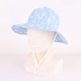 thumbnail image 4 of Xfvqtps Chapeau de Soleil d'Été pour Enfants Garçons Filles Imprimé Mignon Sangle Réglable Pliable Packale Plage Respirant Protection Solaire, 4 of 5