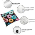 thumbnail image 4 of Nawypu Donuts and Cupcakes Design Pattern，Pillow Covers Printed Throw Pillow Cases Outdoor Decorative Pillow Covers 2pc, 4 of 6