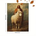 thumbnail image 3 of Jesus Good Shepherd Canvas Wall Art 15.75x11.81 Inches, 3 of 8
