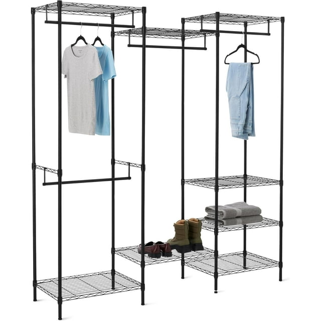 Organisateur de Rangement Suspendu en Métal pour Garde-Robe avec Tablettes &#;&#;L x &#;&#;L x &#;&#;H