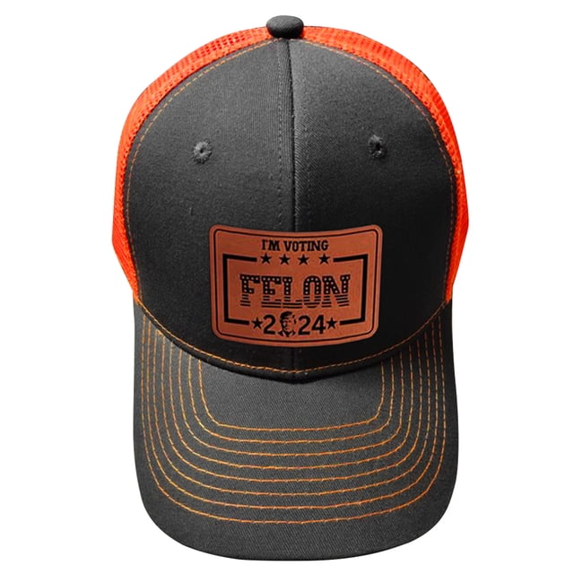 Sombrero electoral Trump Sombrero malla con pico pato con bloques color Sombrero camionero ligeramente curvado (imagen personalizada empaquetada individualmente) (9 gris-Orange.com)