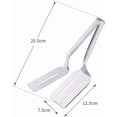 thumbnail image 2 of 10" Stainless Steel Grill Clamp Spatula, 2026 New Double-Sided Spatula Tongs with Serrated Edge, Anti-Scald Handle for Kitchen Stoves, Grill Grates, Griddle Tops & Campfire Rings,Gold, 2 of 7