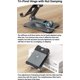 thumbnail image 5 of Soporte giratorio para teléfono móvil y tableta, portátil, compatible con fundas gruesas, compatible con teléfonos móviles, iPads y tabletas de 1,2 a 3,6 metros. Accesorios de escritorio en negro., 5 of 5