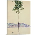 thumbnail image 1 of ARTCANVAS Little Tree - Chestnut Tree at Lake Constance 1912 Canvas Art Print by Egon Schiele - Size: 18" x 12" (0.75" Deep), 1 of 9