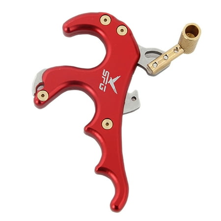 4 Finger Grip Thumb Trigger Release Assistant Compound Bow Archery Release Aid Hunting Thumb Caliper Trigger Handheld Hunting Tool Parts