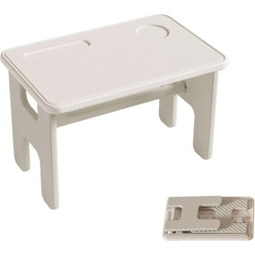 UNICOO® Children's Plastic Foldable Multifunction Table, Children's Art Craft Study Activity Table, Picnic Table and Entertainment Table (Table Only)(Gray & White)