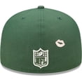 thumbnail image 4 of Men's New Era Green Green Bay Packers Lips 59FIFTY Fitted Hat, 4 of 6