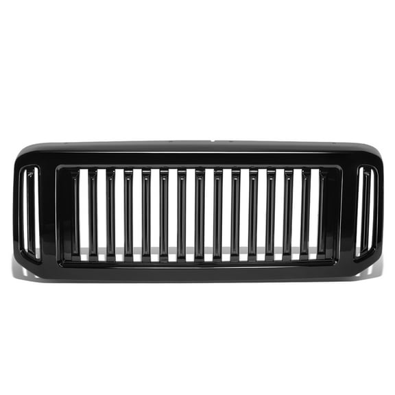 DNA Motoring GRF-OH-017-BKZ For 2005 to 2007 Ford F250 F350 F450 F550 Super Duty Badgeless Fence Mesh Style Front Bumper Grille Grill 06 2006 Black