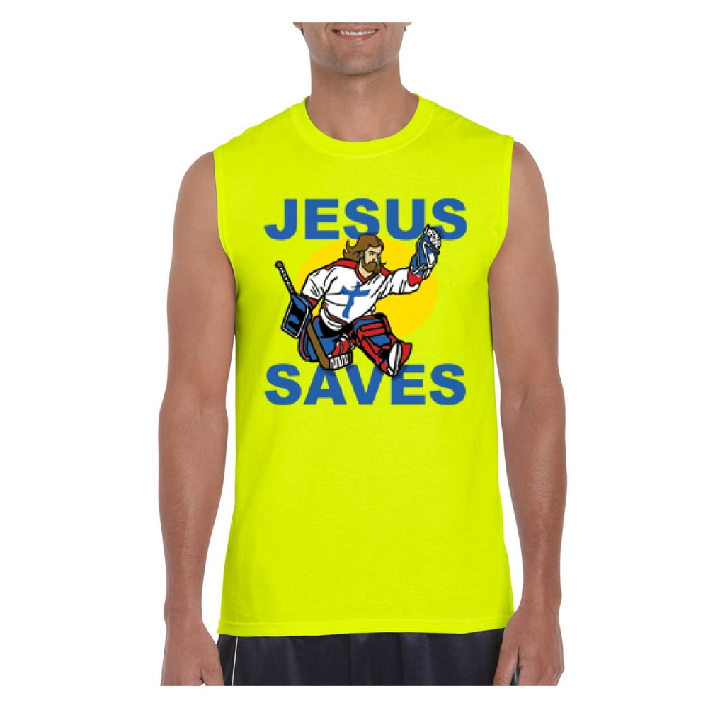 jesus saves goalie t shirt