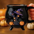 thumbnail image 6 of Xinwanna 12oz Witch Cauldron Mug Personalized Halloween Coffee Mug Ceramic Witches Brew Tea Cup Halloween Birthday Gift for Women Besties Family (Type H), 6 of 13