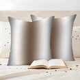 thumbnail image 3 of Gray Brown Outdoor Waterproof Pillow Covers, Modern Gradient Geometric Decorative Square Throw Pillowcase Sofa Cushion Sham for Patio/Couch/Chair, 26"x26" 2 Pack, 3 of 8