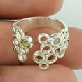 thumbnail image 2 of Real 925 Sterling Silver, Peridot Genuine Gemstone Ring, Womens Designer Band Ring, Adjustable Ring, Statement Ring, Antique Ring, Valentines Day Gifts For Her, Mothers Day&nbsp;Gifts (peridot, 7), 2 of 3