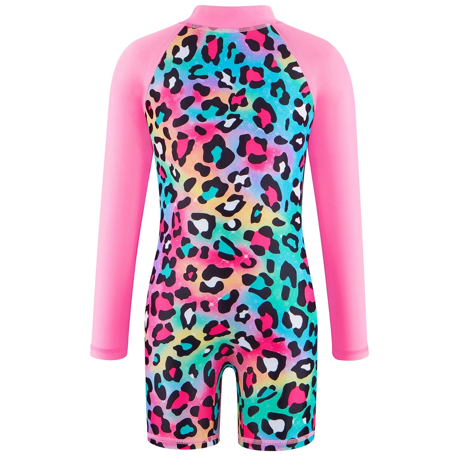 Girls One Piece Long Sleeve Swimsuit Swimsuit Toddler Bathing Suits for Kids Swim Shorts