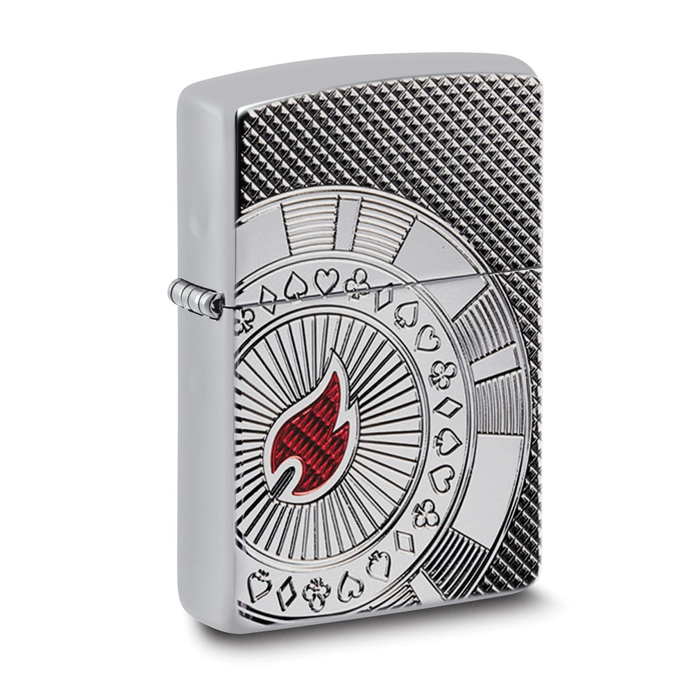 Zippo 46274 Armor Deep Carve Zippo Design Windproof Pocket Lighter